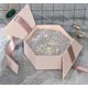 thumbnail image 4 of Caja con lazo, caja de paquete, caja hexagonal de tablero, exhibición de joyería,, 4 of 4