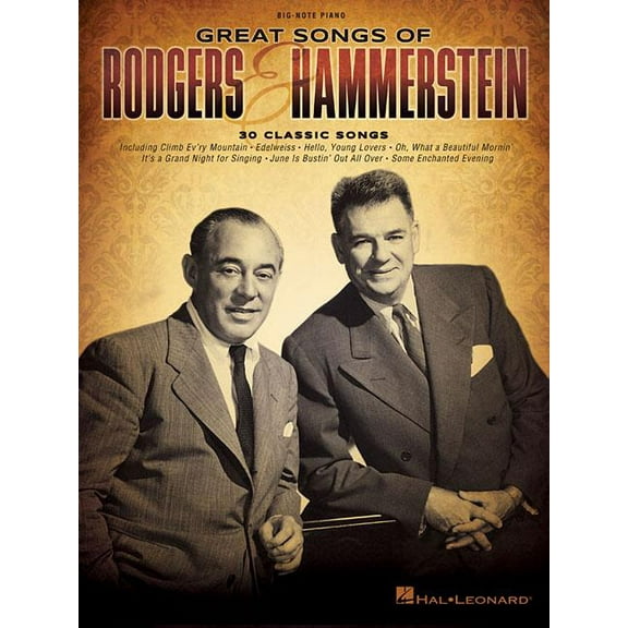 Great Songs of Rodgers & Hammerstein (Paperback) by Richard Rodgers, Oscar Hammerstein