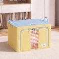 thumbnail image 5 of Clothing And Home Storage Box, Thickened Large Capacity Foldable Organizer with a Clear Window, Handle & Zipper, Moistureproof Sorting Bag for Home Clothes Quilt Travel Storage (U, 11×15×8in), 5 of 6