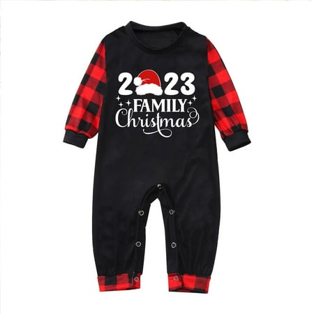 

Steady Matching Christmas Pajamas Christmas Prints Family Matching Long Sleeve Tops+Pants Set Family Matching Sets