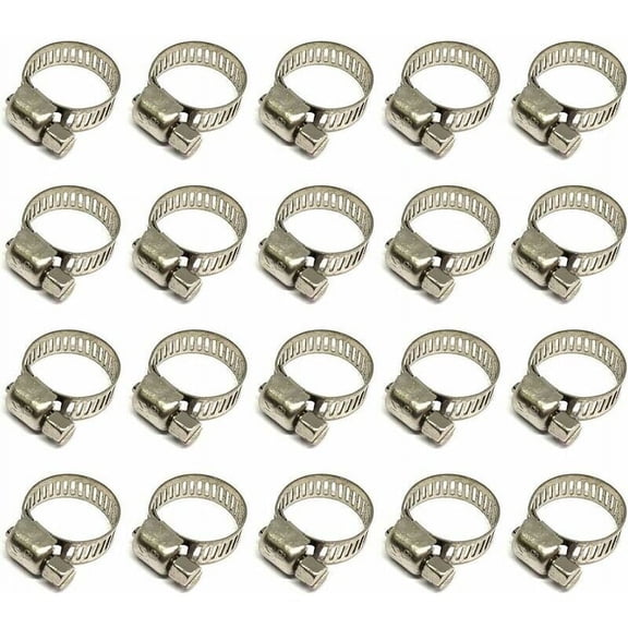 Stainless Steel Hose Clamp, Worm Gear Drive, Adjustable Between 10-16mm, Corrosion Resistance, Durable, Waterproof And Oil Proof, Wide Applications Including Pipelines, Fuel