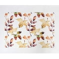 thumbnail image 3 of Fennco Styles Cottage Watercolor Acorn Leaves 14 x 20 Inch Placemats, Set of 4 – Multicolor Place Mats for Thanksgiving Dinner, Family Gathering, Special Events and Home Décor, 3 of 7