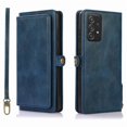 thumbnail image 1 of Étui Portefeuille Lisse et Élégant 2-1 - Samsung Galaxy A52 Bleu Foncé, 1 of 5