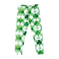 thumbnail image 6 of Auroural Girls Leggings Size 6-7 Girls St. Patrick's Day Printed Pants High Waist Stretchy Soft Tights 6 Years Green, 6 of 7