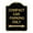 Black & Gold, variant on 18 x 24 in. Designer Series Sign - Compact Car Parking Only with Bidirectional Arrow, Black & Gold