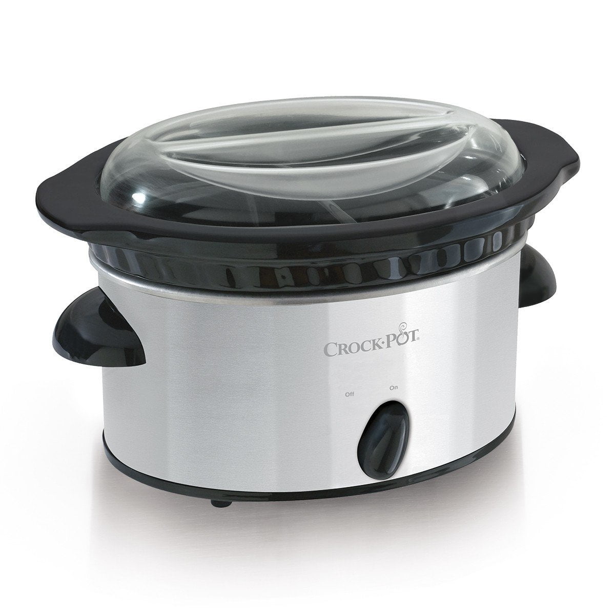 Crock-Pot Double Dipper Slow Cooker, Stainless Steel 
