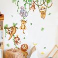 thumbnail image 3 of Calcomanías de pared de animales de la selva, pegatina de pared de Safari, decoración de pared de mono, León, habitación de niños, guardería, sala de estar, 3 of 4