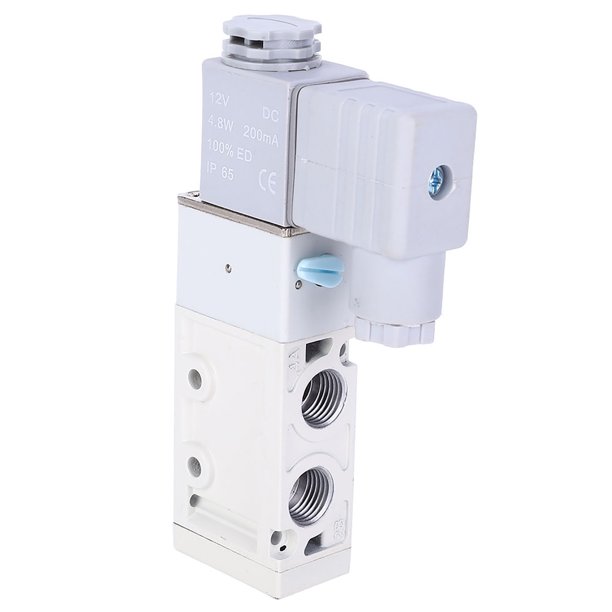 Válvula Solenoide, Válvula Solenoide de Agua de 5, Carcasa de Aleación de Aluminio MVSC260-4E1 G1/4 Pulgadas para varios Sistemas Neumlicos, Válvulas solenoides