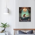 thumbnail image 3 of COMIO  Fantasy Mermaid Luxurious Bathtub Lighted Canvas Print Wall Art Home Décor, 3 of 4