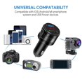 thumbnail image 1 of Transmisor Fm para coche con Bluetooth, cargador USB Dual, adaptador auxiliar, carga rápida manos libres, 1 of 4