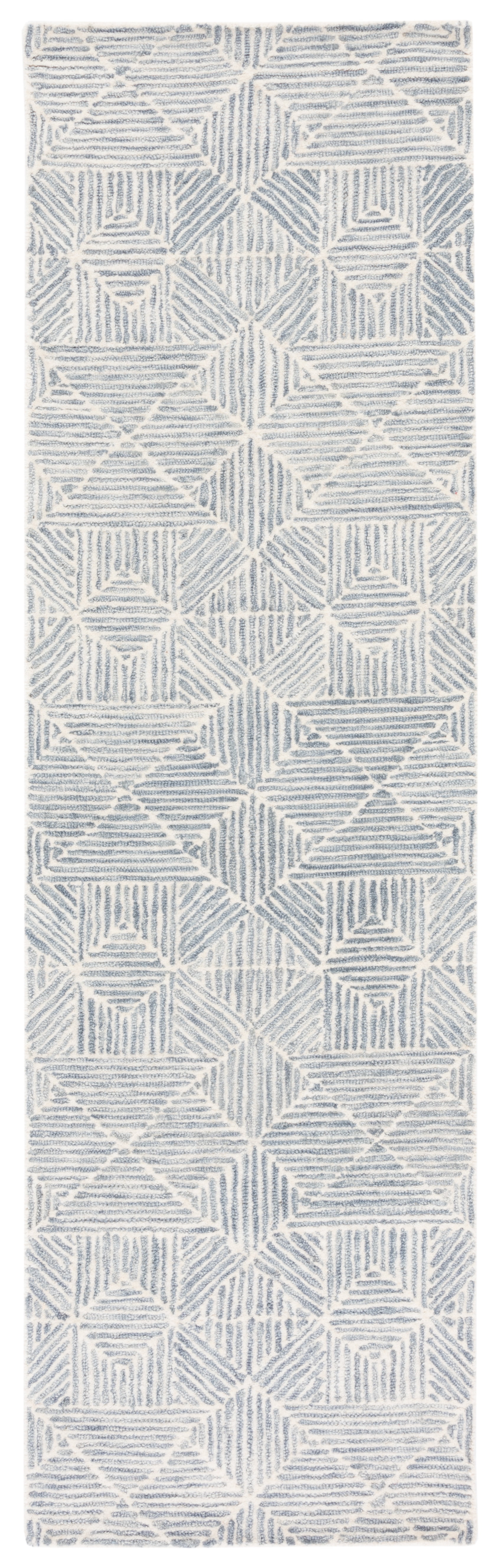 SAFAVIEH Abstract Brock Geometric Runner Rug, Gray/Ivory, 2'3" x 8'