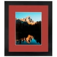 thumbnail image 2 of ArtToFrames 17x23 Matted Picture Frame with 13x19 Single Mat Photo Opening Framed in 1.25 Satin Black and 2 Deep Red Mat (FWM-3926-17x23), 2 of 8