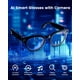 thumbnail image 2 of Gafas inteligentes Orpnkna con IA, cámara de 8 MP y traductor de video 4K, 2 of 8