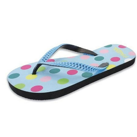 White Polka Dot Sandal - Frisky 6-11 Dot Print Flip Flop