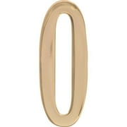 Hillman Group 848968 4 in. Distinctions Decorative Self-Adhesive Gold Domed House Number 0 - 3 Piece