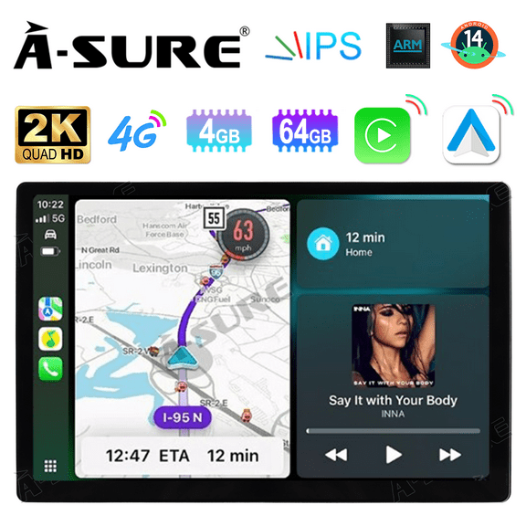 13.1" 8 Core 4 64GB Android 14 Car Stereo for Ford Transit Custom 2017-2022 with GPS CarPlay AHD