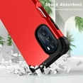 thumbnail image 4 of Dteck for Motorola Moto G 5G 2022 Case, Shockproof Heavy Duty Protection Soft Silicone Rubber Bumper+Hard Plastic Hybrid Protective Case for Motorola Moto G 5G (6.5" Display) 2022, Red, 4 of 8