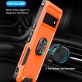 thumbnail image 2 of Nalacover For Google Pixel 7 Slim Case,Luxury Hybrid Hard PC and TPU Rugged Bumper 3-In-1 Rotatable Magnetic Ring Kickstand Four Corner Guard Shockproof Anti-Scratch Back Phone Cover.Orange, 2 of 8