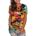 thumbnail image 2 of Pompotops T-Shirts d'Été Décontractés à Manches Courtes Imprimés Amusants pour Femmes, 2 of 6