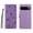 Purple, variant on ELEHOLD Wallet Case For Google Pixel 10 /10 Pro,Cute Cat PU Leather Kickstand Card Slots Durable Shockproof Cover Case with Strap For Google Pixel 10 /10 Pro,Blue