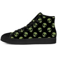thumbnail image 3 of Aidianart Womens Alien High Top Shoes High Top Canvas Sneakers Size 7, 3 of 5