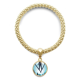 thumbnail image 1 of Pulsera de cadena de Joyas Unbranded esqui Tree acuarela colgante redondo dorado, 1 of 3
