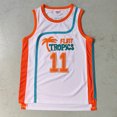 thumbnail image 5 of Camisetas de baloncesto Trillest Semi Pro Movie Jackie Moon 33 Monix 11 blancas y verdes Flint Tropics para hombre para fiesta de Halloween, 5 of 5