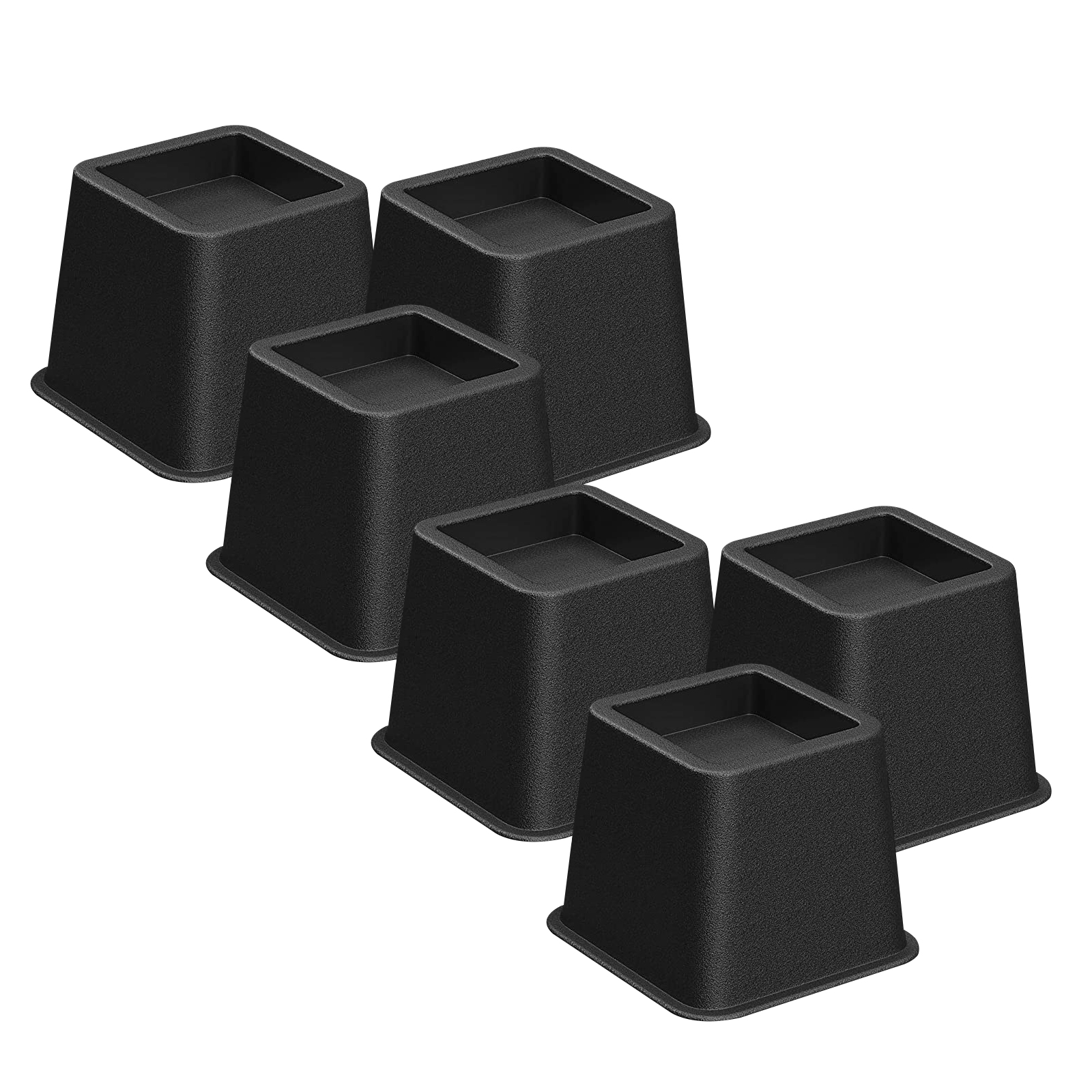 Heavy Duty Bed Lifts, Adjustable Bed Furniture Risers, 6 Pack 3 inch