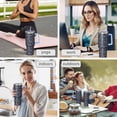 thumbnail image 5 of Space Tumblers with Lids Straws 40oz Space Tumbler with Handle Flip Straw Lid Vacuum Insulated Leak Proof Stainless Steel Travel Mug Gifts, 5 of 5