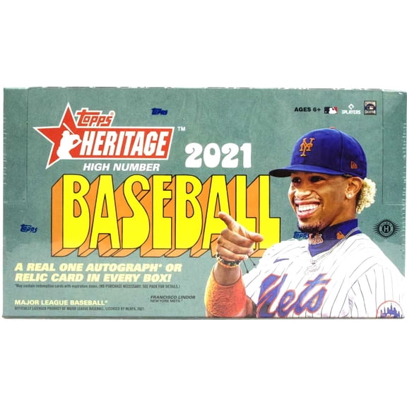 Collectible 2021 Topps Heritage High Number Factory Sealed 9 Pack Hobby Box