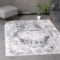 thumbnail image 5 of L'Baiet Anna Neutral Area Rug | Grey | 4' x 6' | Aesthetic Rugs Carpet for Living Room, Bedroom, Office, Dining Table, Hallway, Farmhouse | Abstract Bohemian Boho Accent Soft Floor Home Decor, 5 of 8