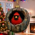 thumbnail image 6 of Handmade Animal Christmas Ornaments, Animal Christmas Ornament, Christmas Tree Animal Pattern 2D Acrylic Ornament,Forest Animal Hanging Decorations for Xmas Decor, 6 of 7
