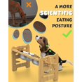 thumbnail image 3 of Cuencos elevados para perros Jovrun, ajustables, de bambú elevado con 2 cuencos, 3 of 7