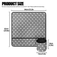 thumbnail image 5 of HELLHERO Sewing Machine Mat Gray Dot Pattern Mother's Day Easy to Carry Scratches-Proof Overlocker Serger Scrap Trim Catcher Storage Bag, 5 of 5
