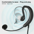 thumbnail image 3 of Notebook Headset Ear-Hook Headset USB Headphone Computer Notebook Accessory For Skype / QQ / MSN, 3 of 8