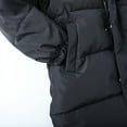 thumbnail image 6 of HILEELANG Kids Black Mid-Length Puffer Coat – Thick Quilted Winter Jacket with Bear Ear Hood, Warm Insulated Outerwear for Boys & Girls, Sizes 3-10 Years, 6 of 9