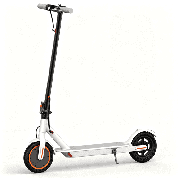 Electric Scooter White 350W 8.5' Foldable E-scooter for Adults and Child, 21 Miles Range UL2272