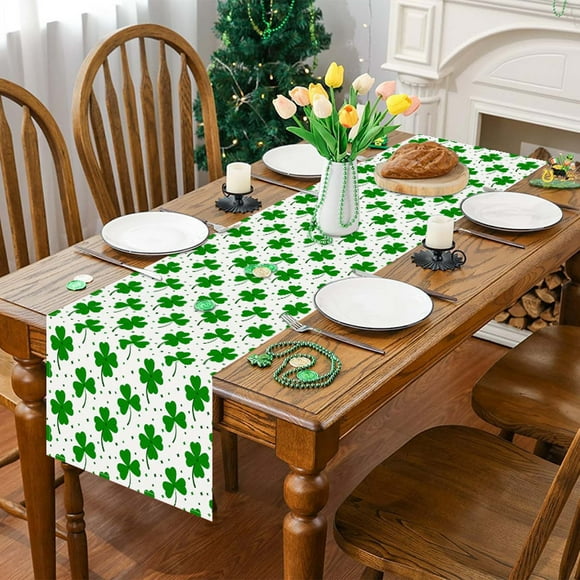 Boovnll Table Runner, St. Paul's Green Printed Table Flag Home Living Room Cabinet Decoration Tablecloth Mat Tea Table Cloth Tablecloth, Table Runners, Table Decor, Coffee Table Decor