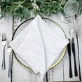 thumbnail image 4 of Balsa Circle 5 Pieces 20" x 20" White Crinkle Accordion Taffeta Table Napkins, 4 of 8