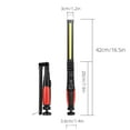thumbnail image 3 of Lámpara de trabajo LED COB de 700 lúmenes recargable con base magnética portátil | Batería de 2000 mAh | Base giratoria 360° | Indicador de energía | Impermeable IPX4 | Uso para reparación de, 3 of 9