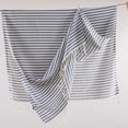 thumbnail image 5 of Striped Beach Towels | 100% Turkish Cotton | Soft & Quick Dry-Gray, 5 of 8
