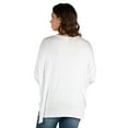 thumbnail image 3 of 24seven Comfort Apparel Oversized Long Sleeve Maternity Dolman Top, 3 of 4