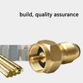 thumbnail image 3 of Brass Filling Adapter Gas Pressure Reducing Valve Converter Gas Pipe Conversion Connector for Outdoor Camping, 3 of 6