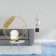 thumbnail image 2 of Estatua de bola de cristal,Estatuas de bolas de cristal para decoración del hogar,escritorio interior,Escultura de bola de cristal Figura de hierro Decoración,Estatua de arte, 2 of 8