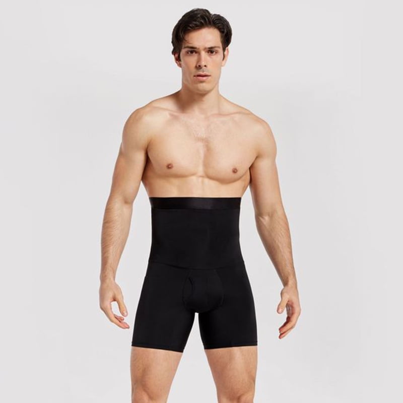 Men Shapewear High Waist Tummy Leg Control Briefs AntiCurling Slimming