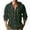 Army Green, variant on PuLe Hoodies for Men Men Fashion Casual Solid Button Round-Neck Long Sleeve With Hooded Blouse