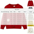 thumbnail image 3 of NAISIBABY Girls Cardigan Sweater, Christmas Embroidery Button-Up Long Sleeve Fall Winter Knit Tops Outwear Dark Blue 6T, 3 of 6
