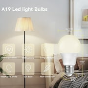 DAYBETTER A19 LED Light Bulbs, 60W Equivalent,4000K Cool White, 9W 800 Lumens,6 Pack