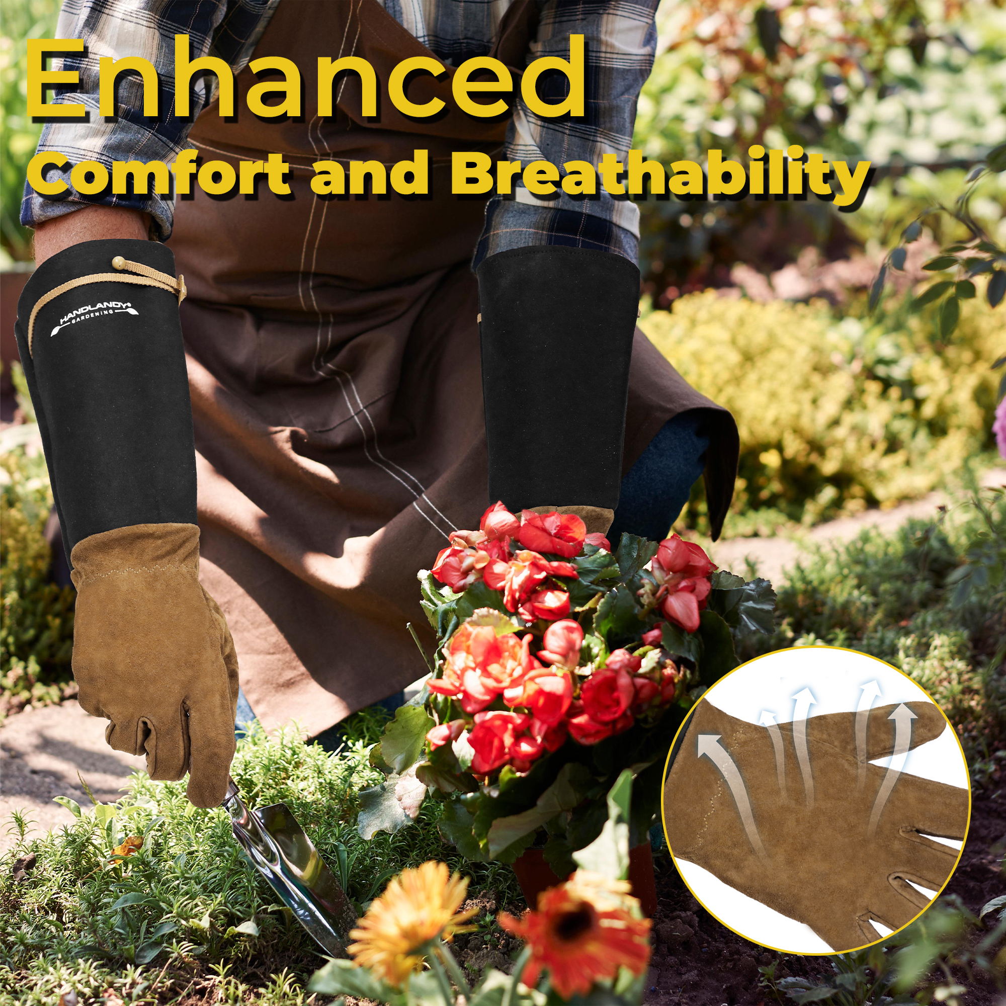 Handlandy Rose Gloves for Men & Women, Thorn Proof photo 3