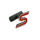 thumbnail image 2 of Metal Ford Zetec S Grill badge for Fiesta/focus S St with mounting kit [kk], 2 of 2